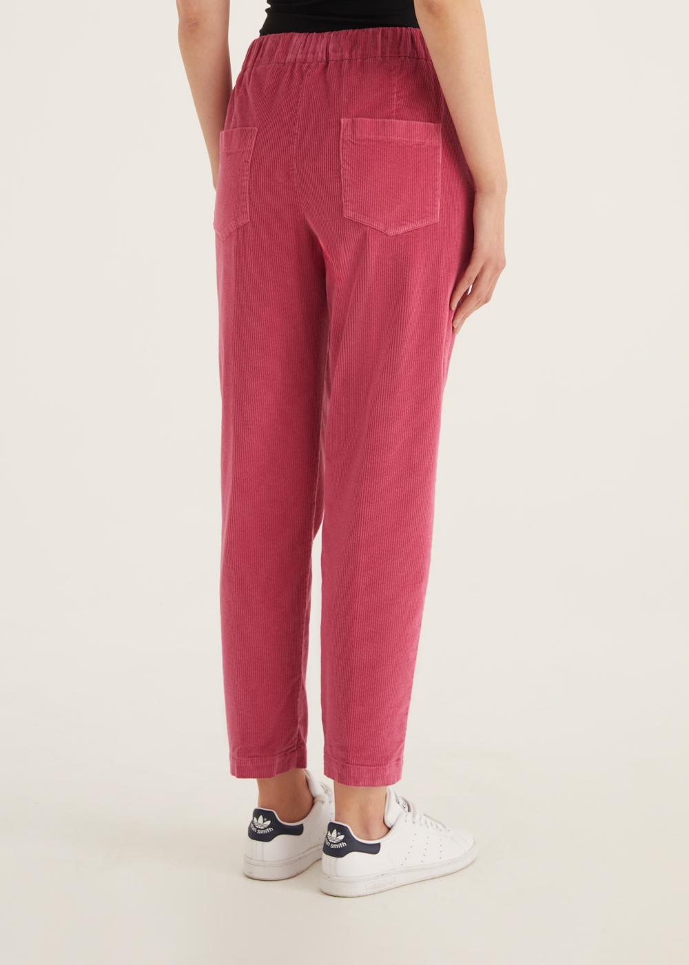 Rosso35 Pantalone dritto con elastico in vita In Saldo