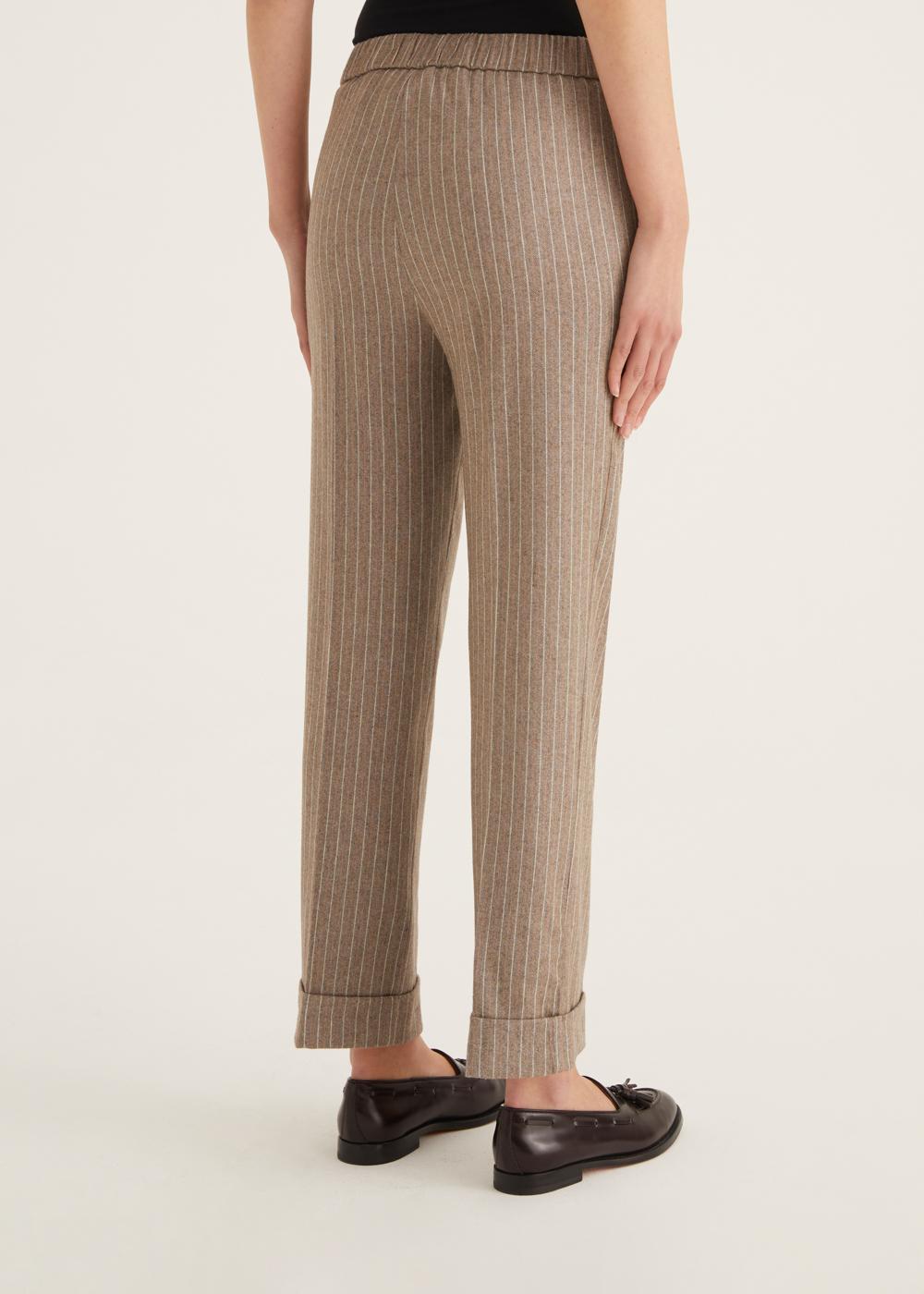Rosso35 Pantalone dritto con elastico in vita Nuova