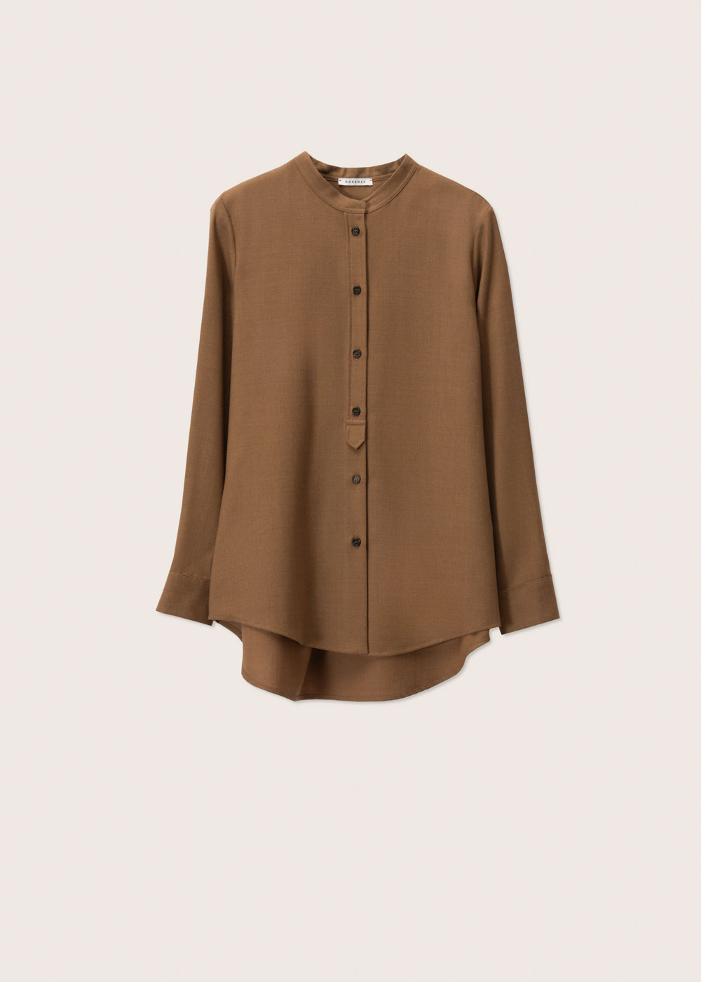 Rosso35 Camicia con collo alla coreana Soddisfazione Garantita