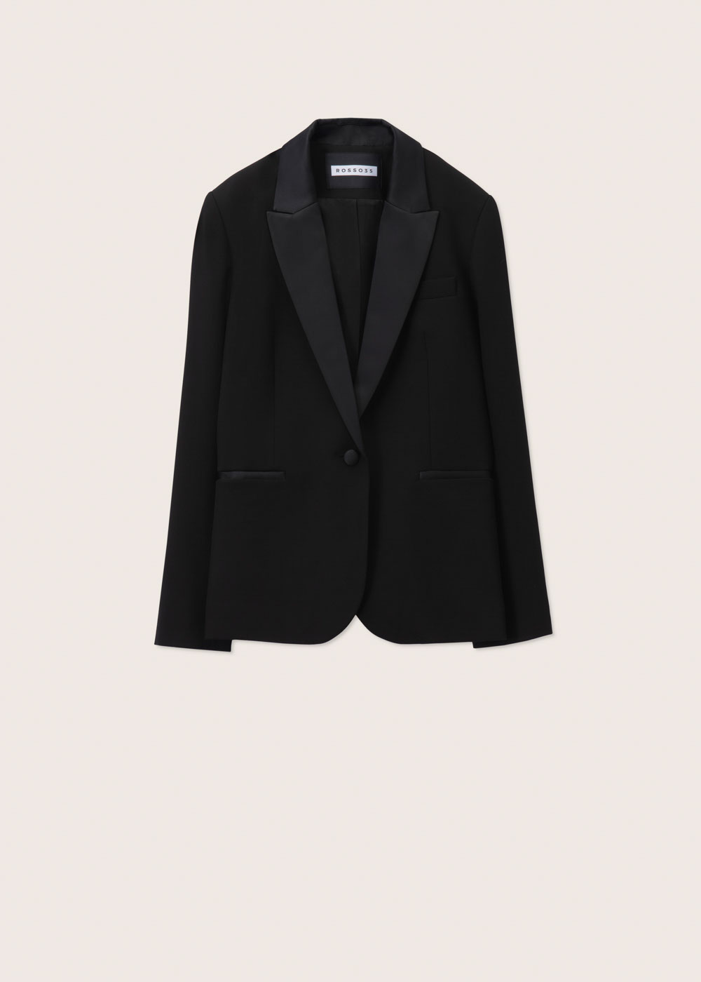 Rosso35 Blazer accostato con rever in raso Online
