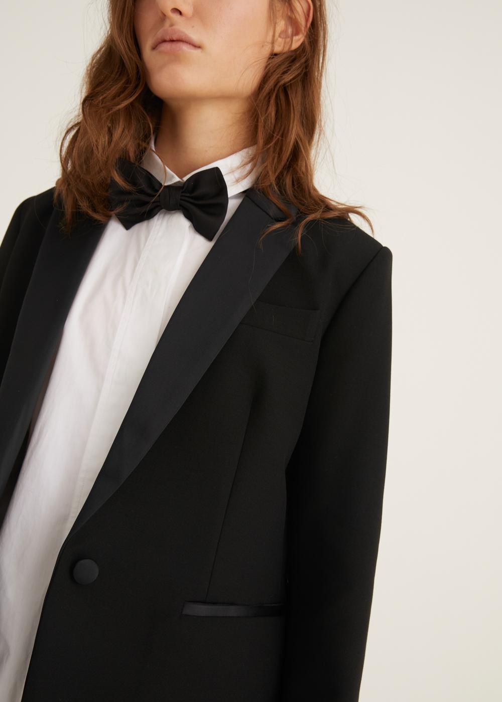 Rosso35 Blazer accostato con rever in raso Online