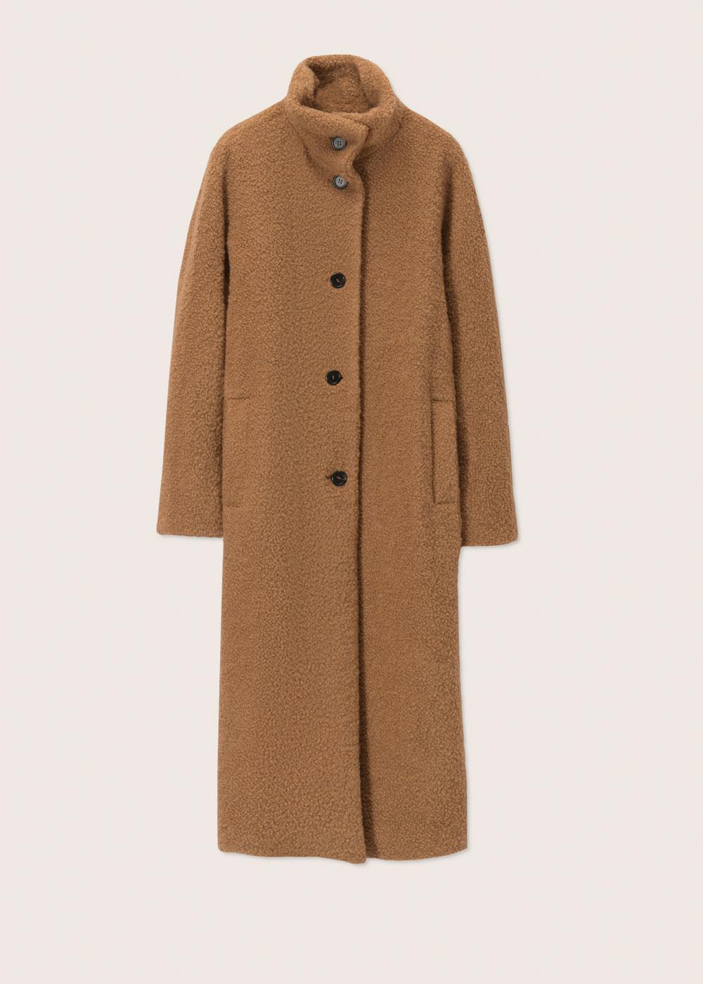 Rosso35 Cappotto lungo collo in piedi In Linea