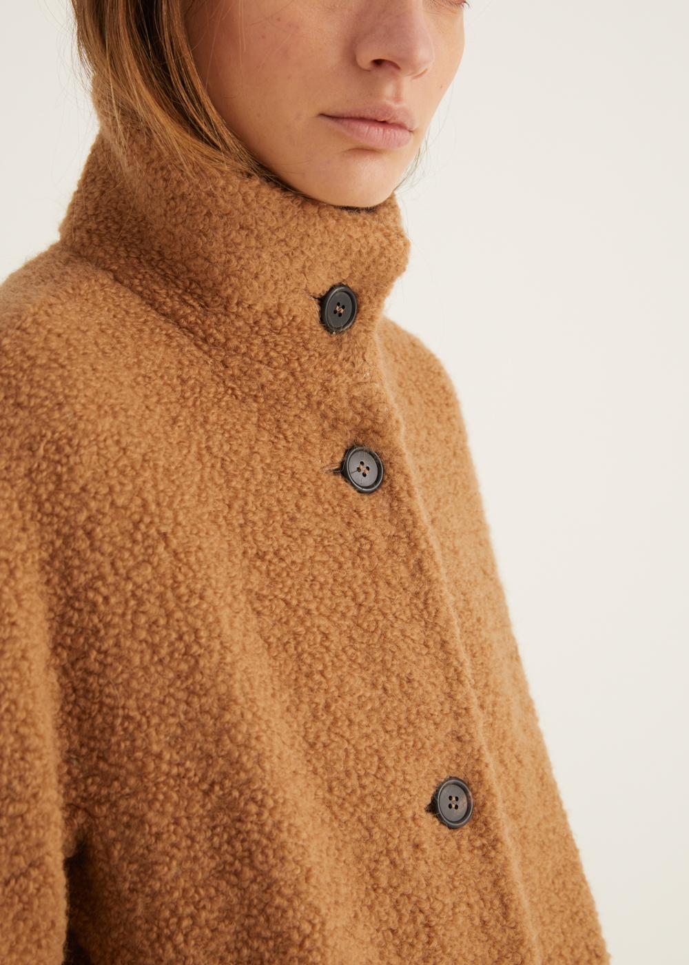 Rosso35 Cappotto lungo collo in piedi In Linea