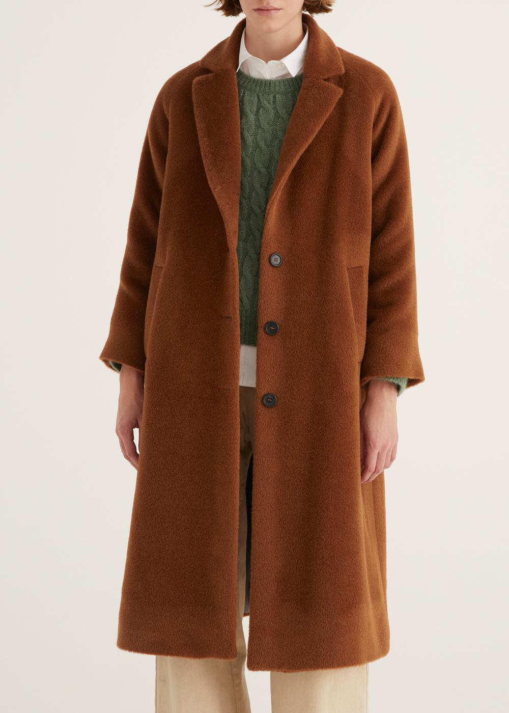 Rosso35 Cappotto lungo monopetto Nuovo