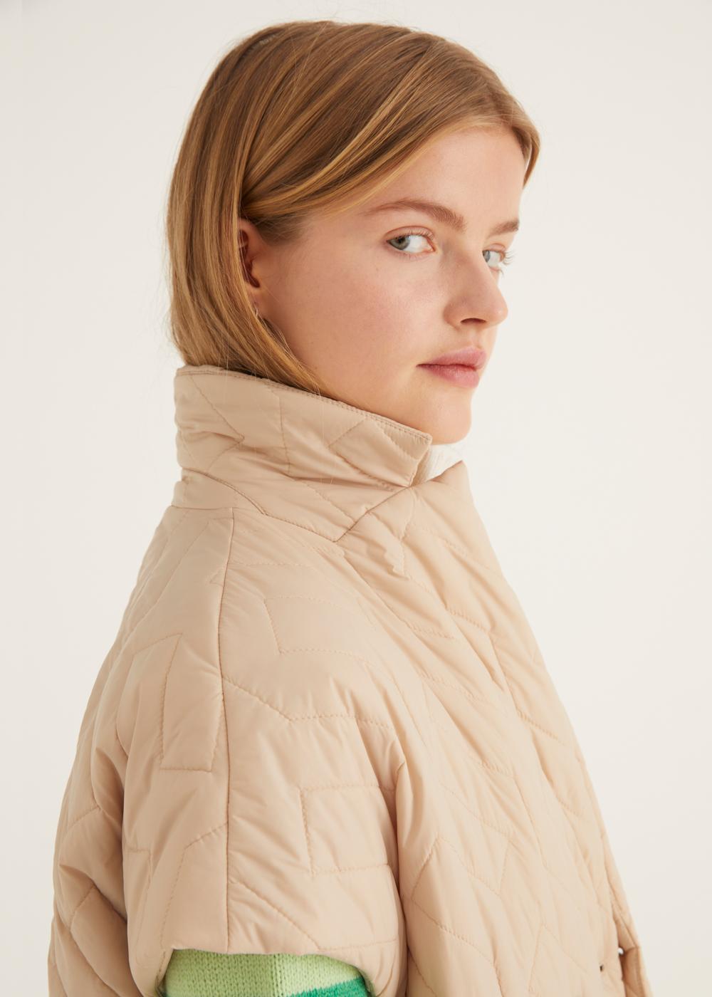 Rosso35 Gilet lungo doppiopetto trapuntato Sconto