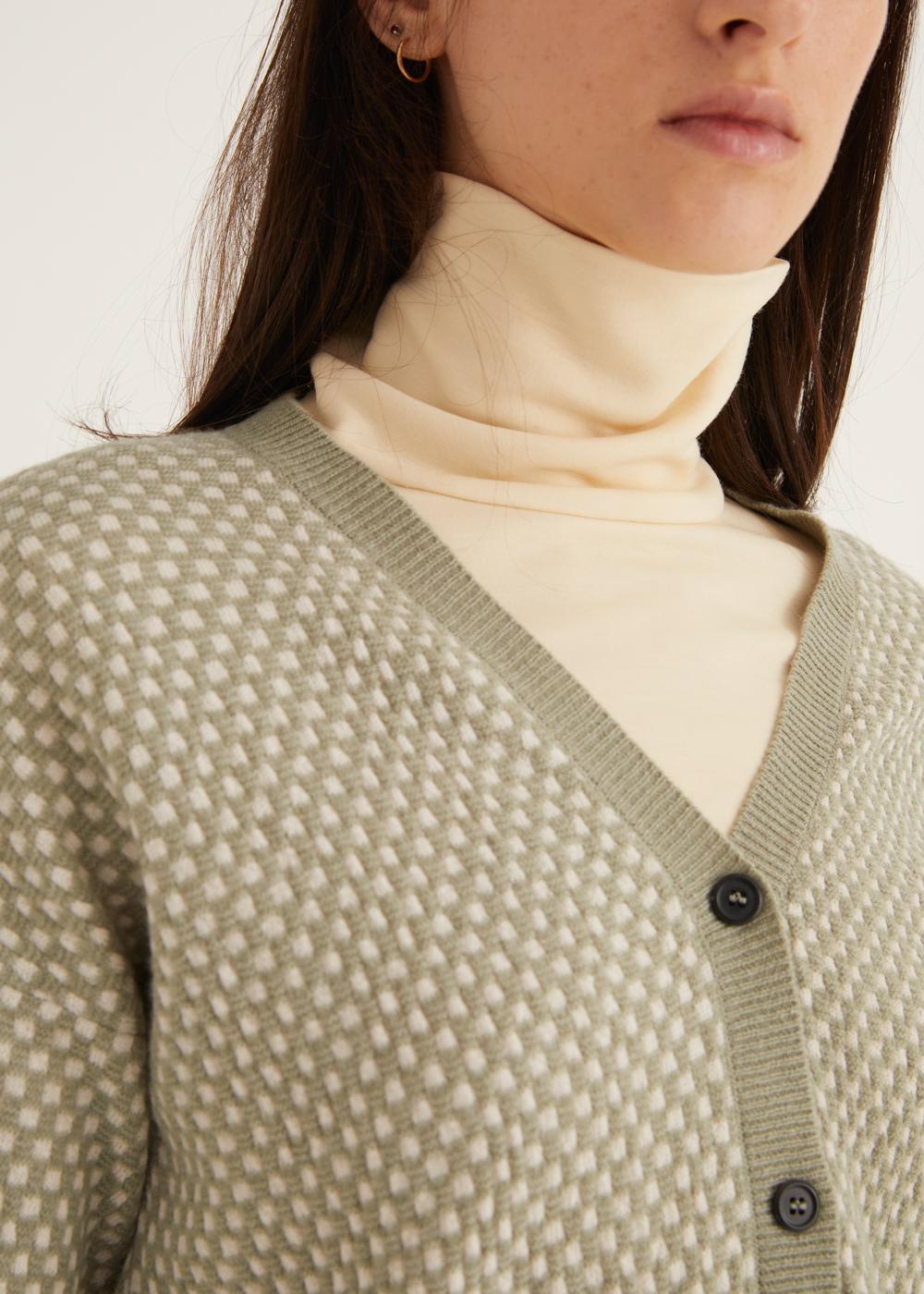 Rosso35 Cardigan micro motivo jacquard I Più Venduti