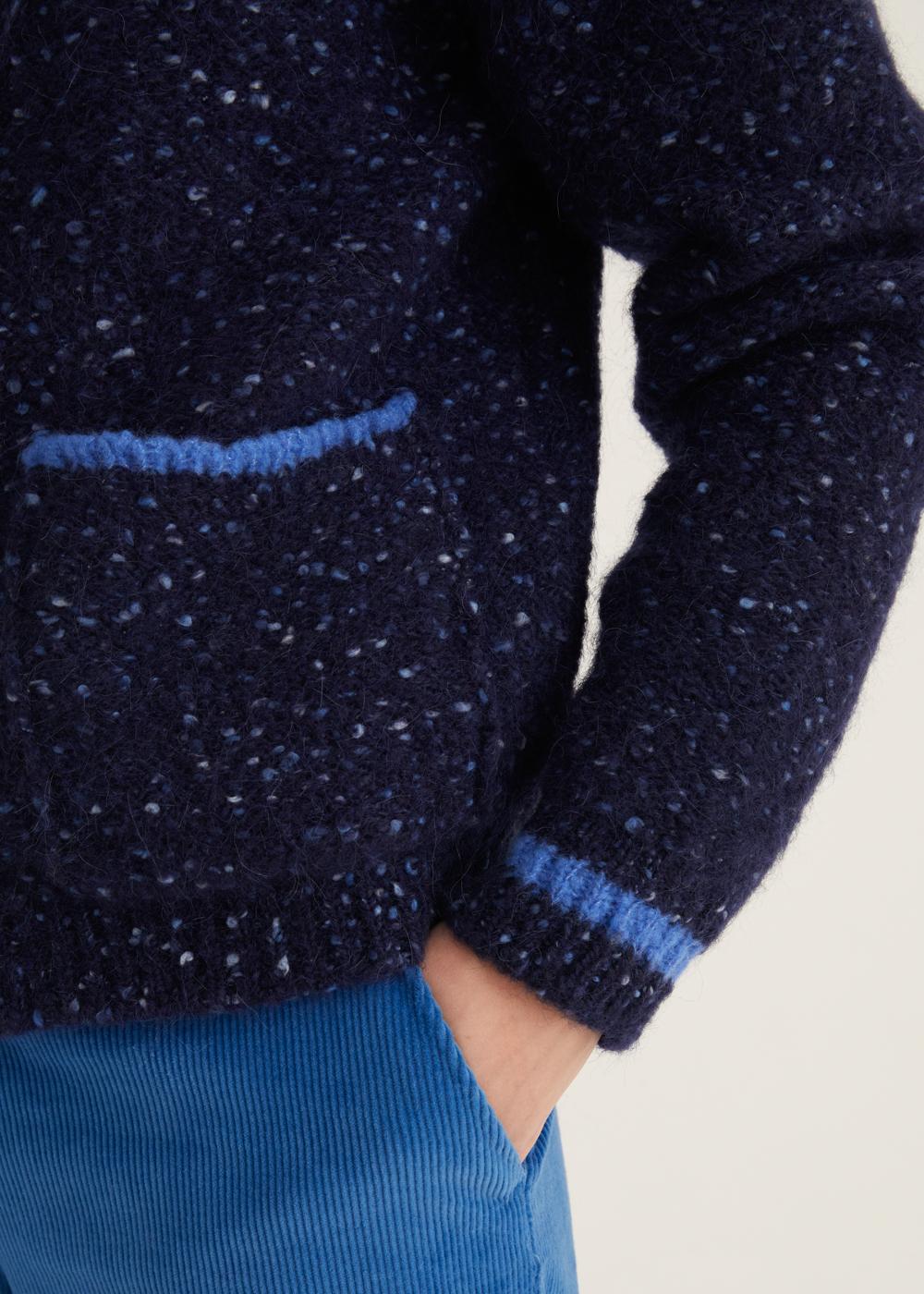 Rosso35 Cardigan oversize con contrasti Negozio
