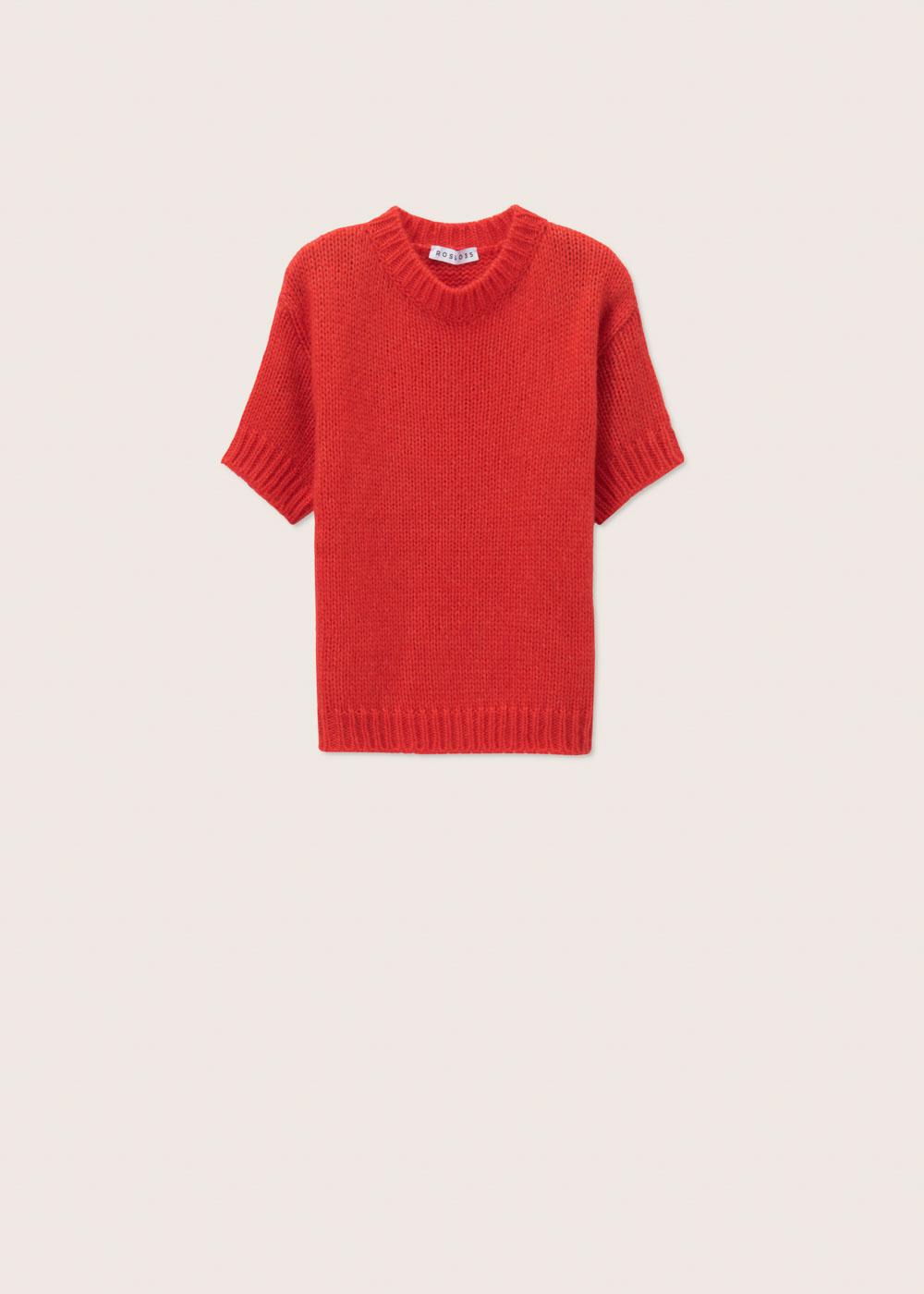 Rosso35 Maglia girocollo mezza manica Spedizione gratuita