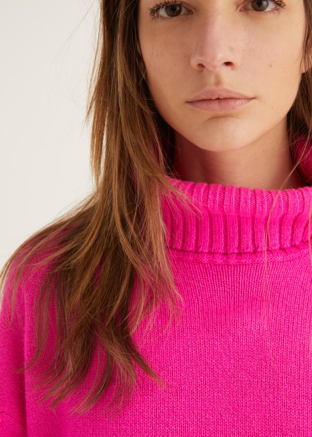 Rosso35 Maglia oversize collo alto Sconto