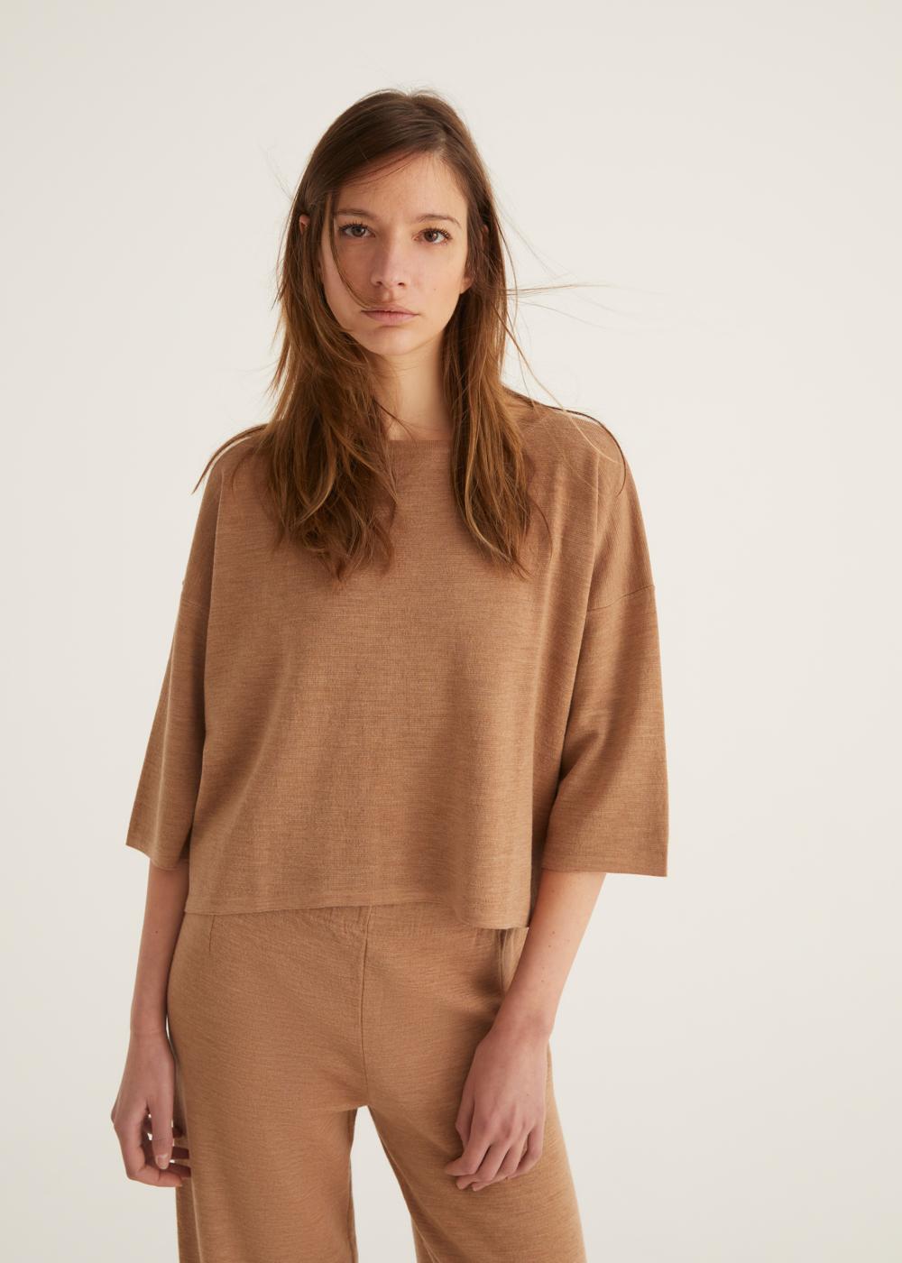 Rosso35 Maglia oversize in punto milano Offerta