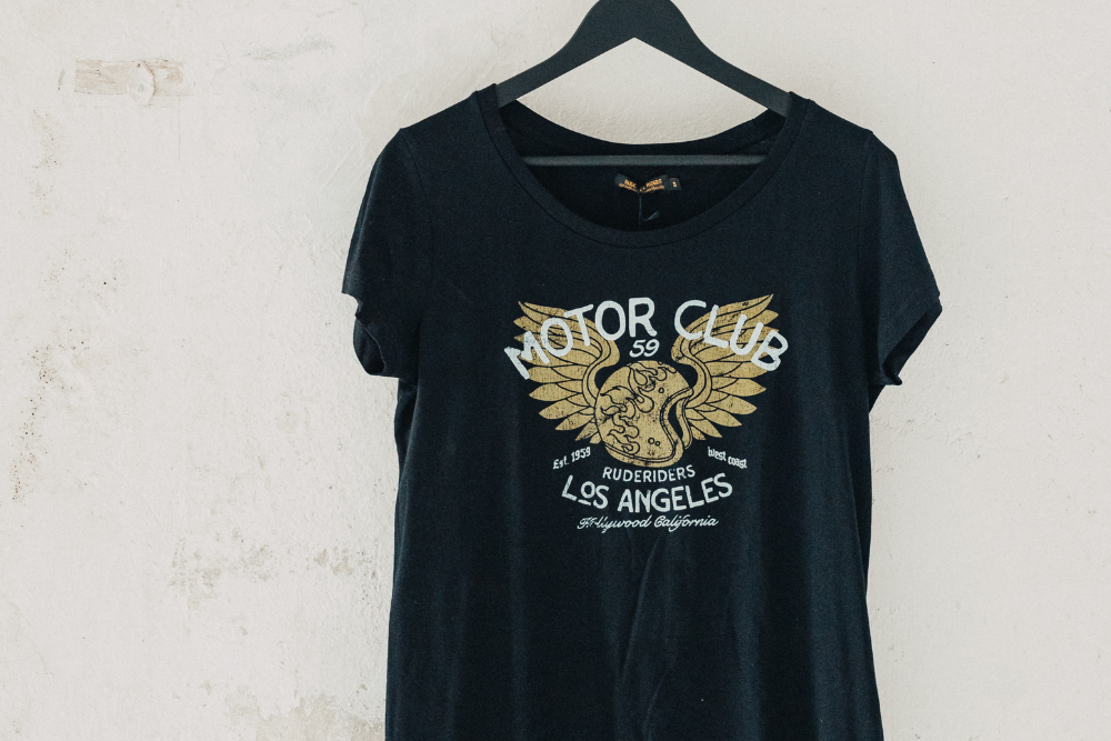 Rude Riders T-Shirt Donna Motor Brigade Nera Convenienza