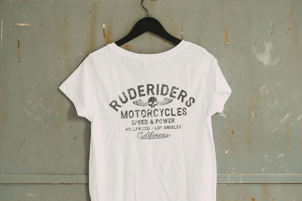 Rude Riders T-Shirt Donna Rude Riders Bianca Sconto