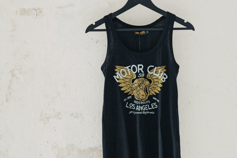Rude Riders Canotta Donna Motor Brigade Nera Saldi