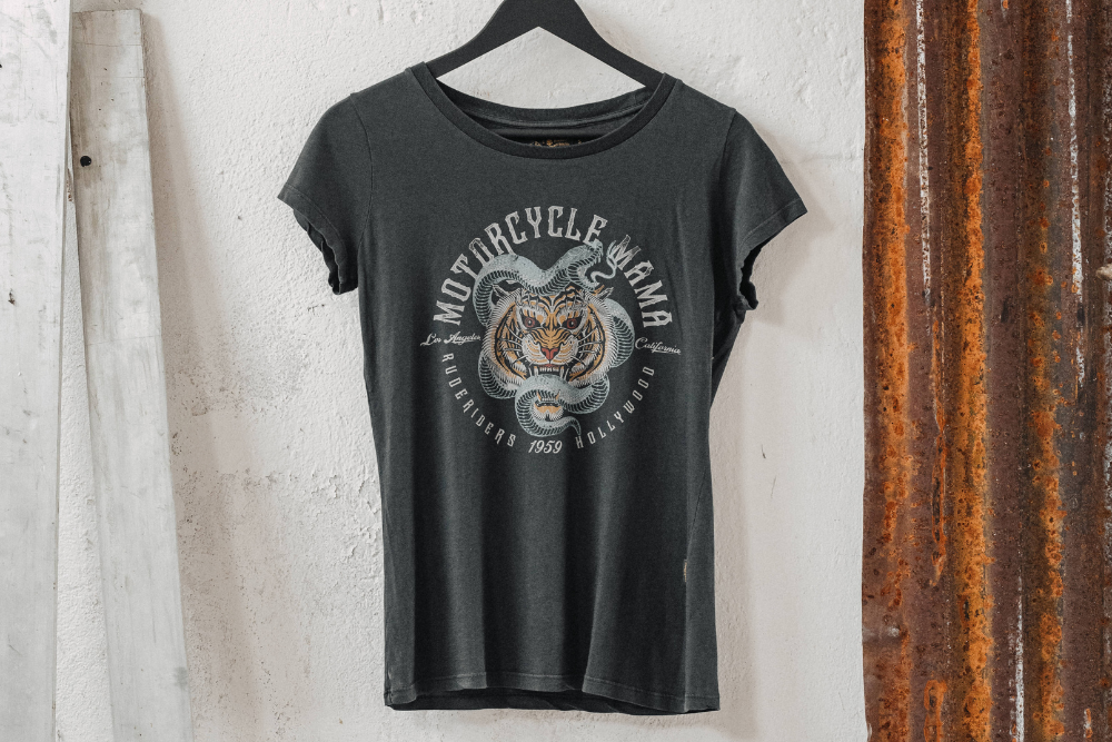 Rude Riders T-Shirt Donna Motormama Nuova