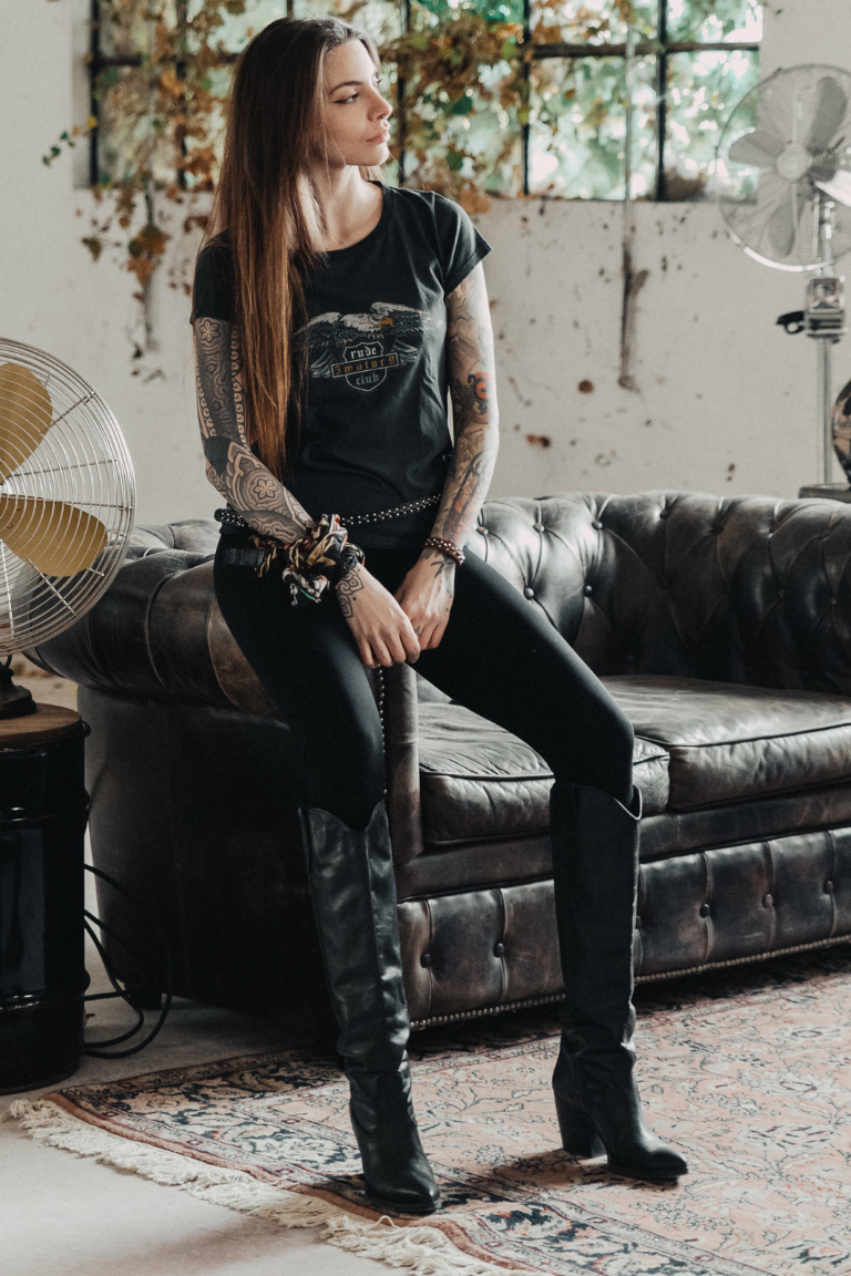 Rude Riders T-Shirt Donna Support Moda
