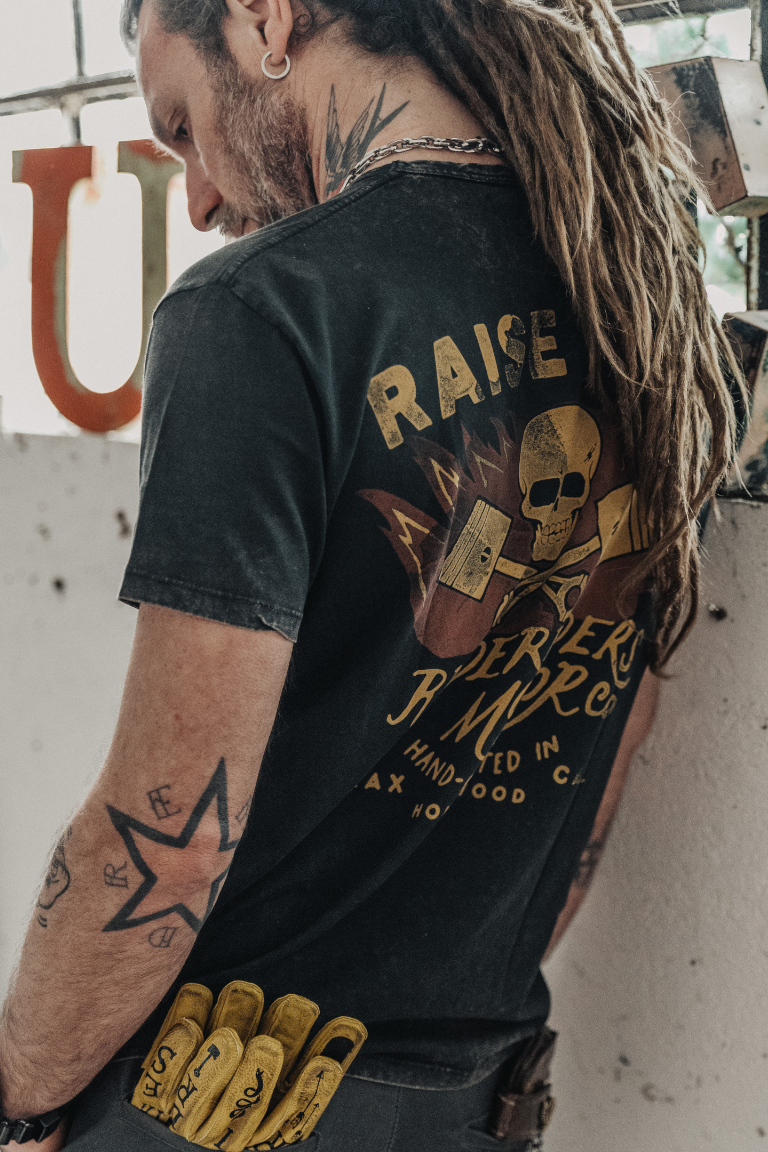 Rude Riders T-Shirt Uomo Raise Hell Affare Del Giorno