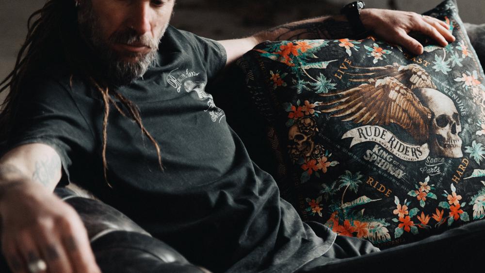 Rude Riders T-Shirt Uomo Born Free Novità