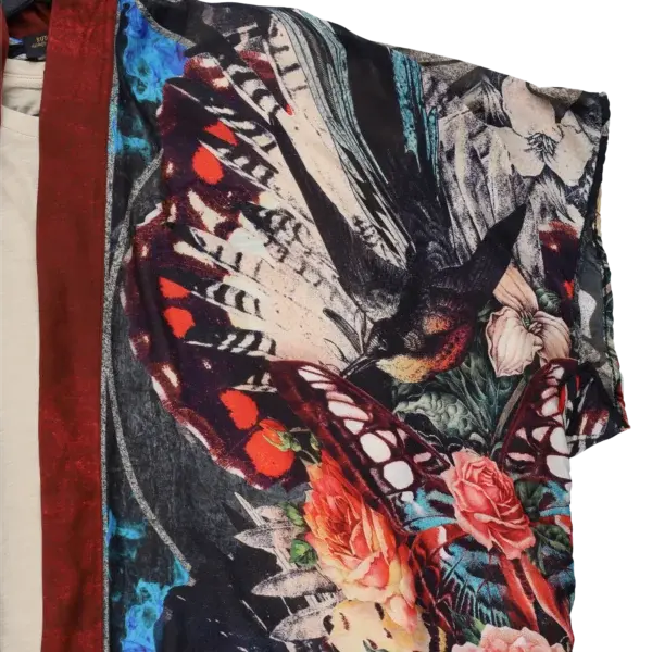 Rude Riders Kimono Donna Skull & Roses Economico