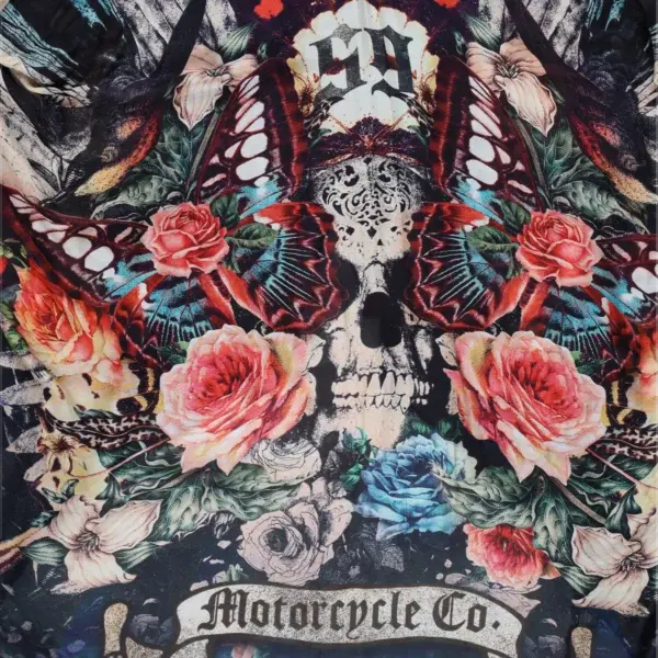 Rude Riders Kimono Donna Skull & Roses Economico