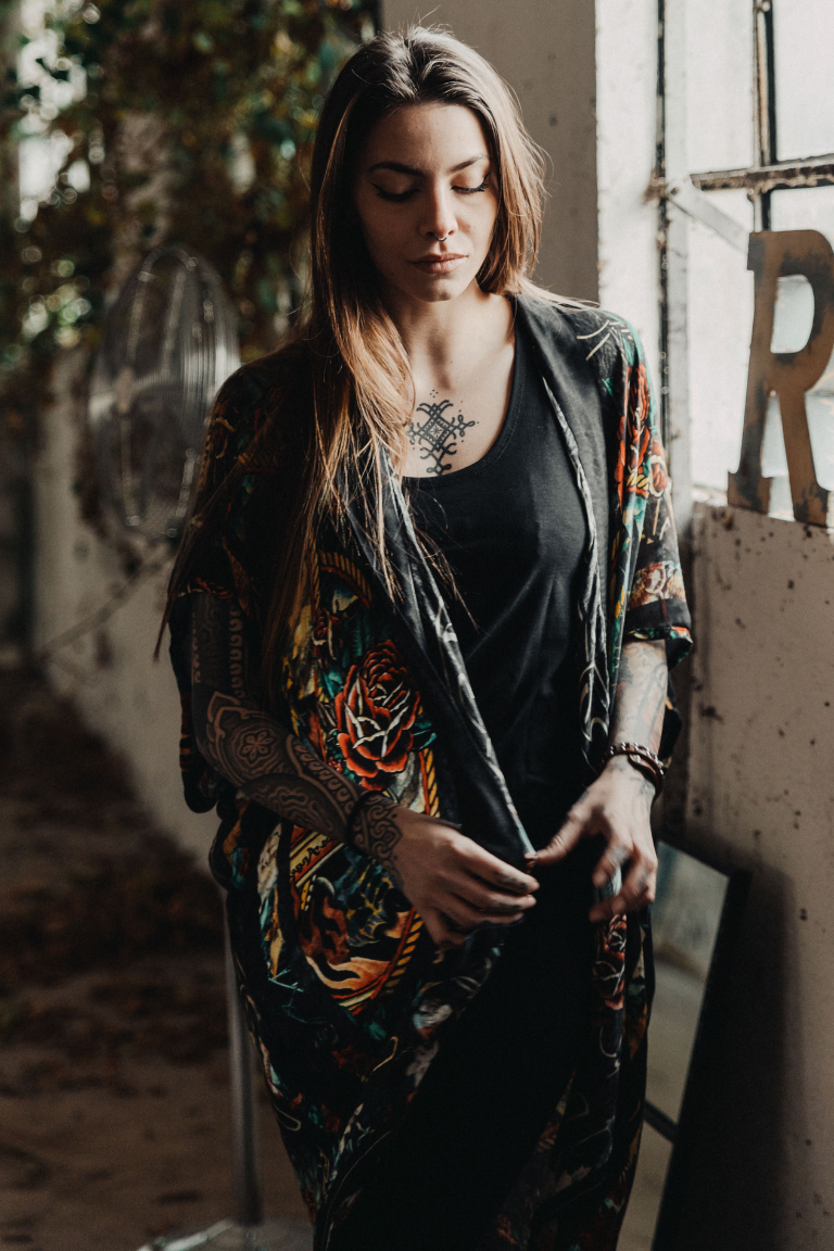 Rude Riders Kimono Skull&Butterfly Saldi