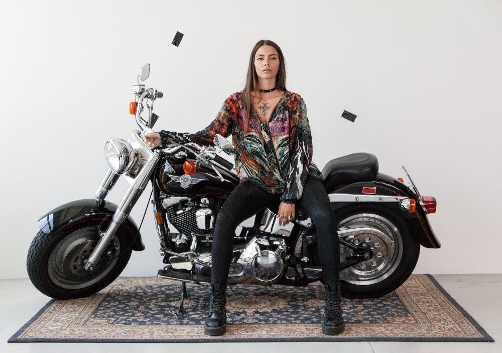 Rude Riders Shirt Donna Flying Indian Offerte