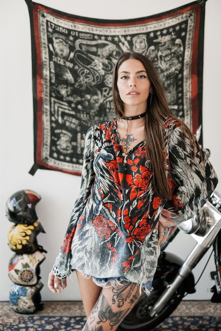 Rude Riders Shirt Donna Roses Vendita Economica