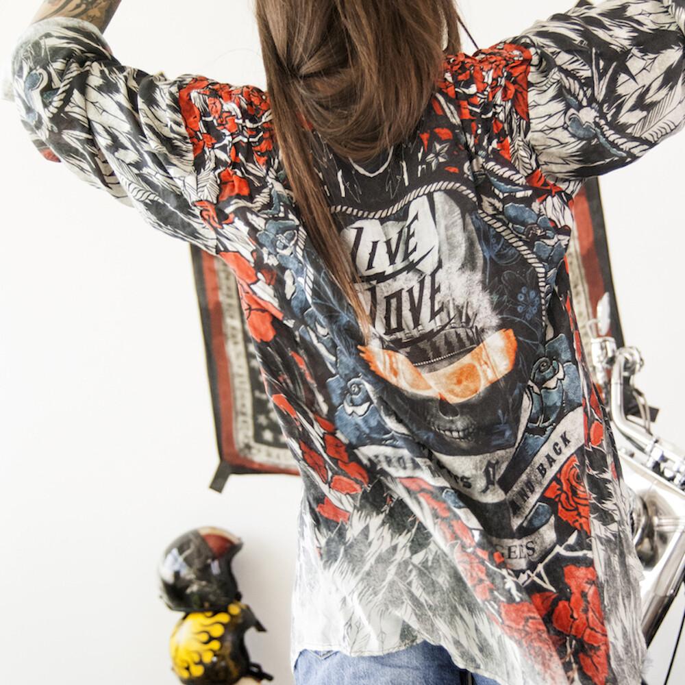 Rude Riders Shirt Donna Roses Vendita Economica