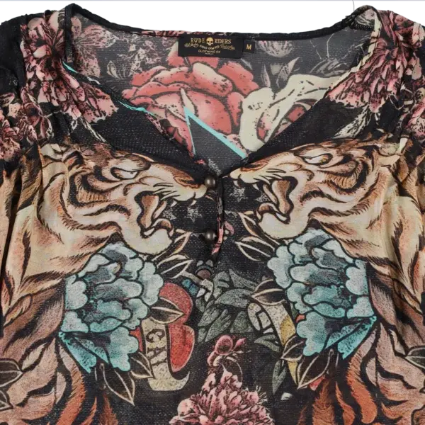 Rude Riders Shirt Donna Tiger I Più Venduti