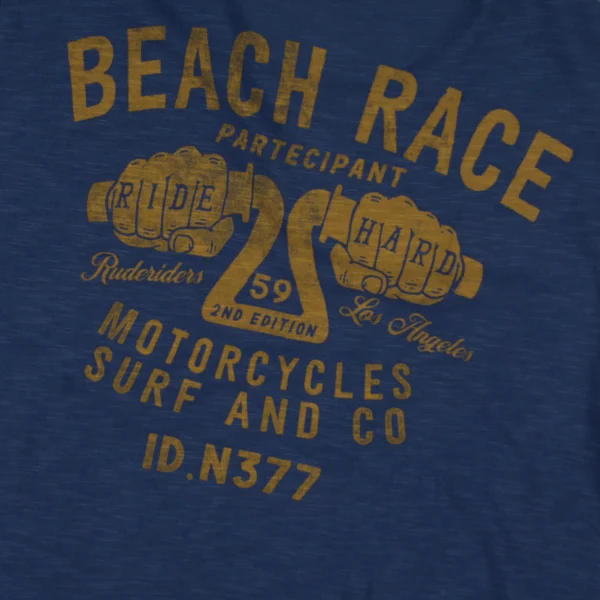 Rude Riders T-Shirt Uomo Beach Race Limited Ed Nuova