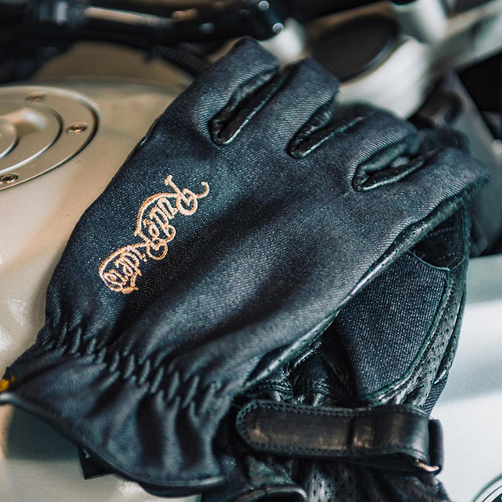 Rude Riders Guanti moto Urban Denim Black Negozi Online