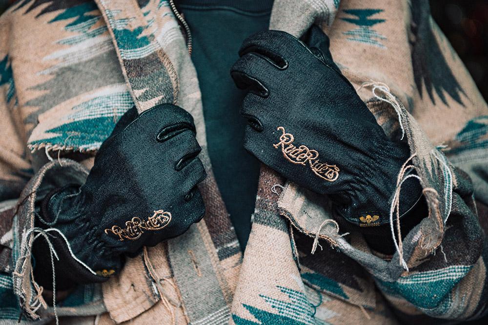 Rude Riders Guanti moto Urban Denim Black Negozi Online