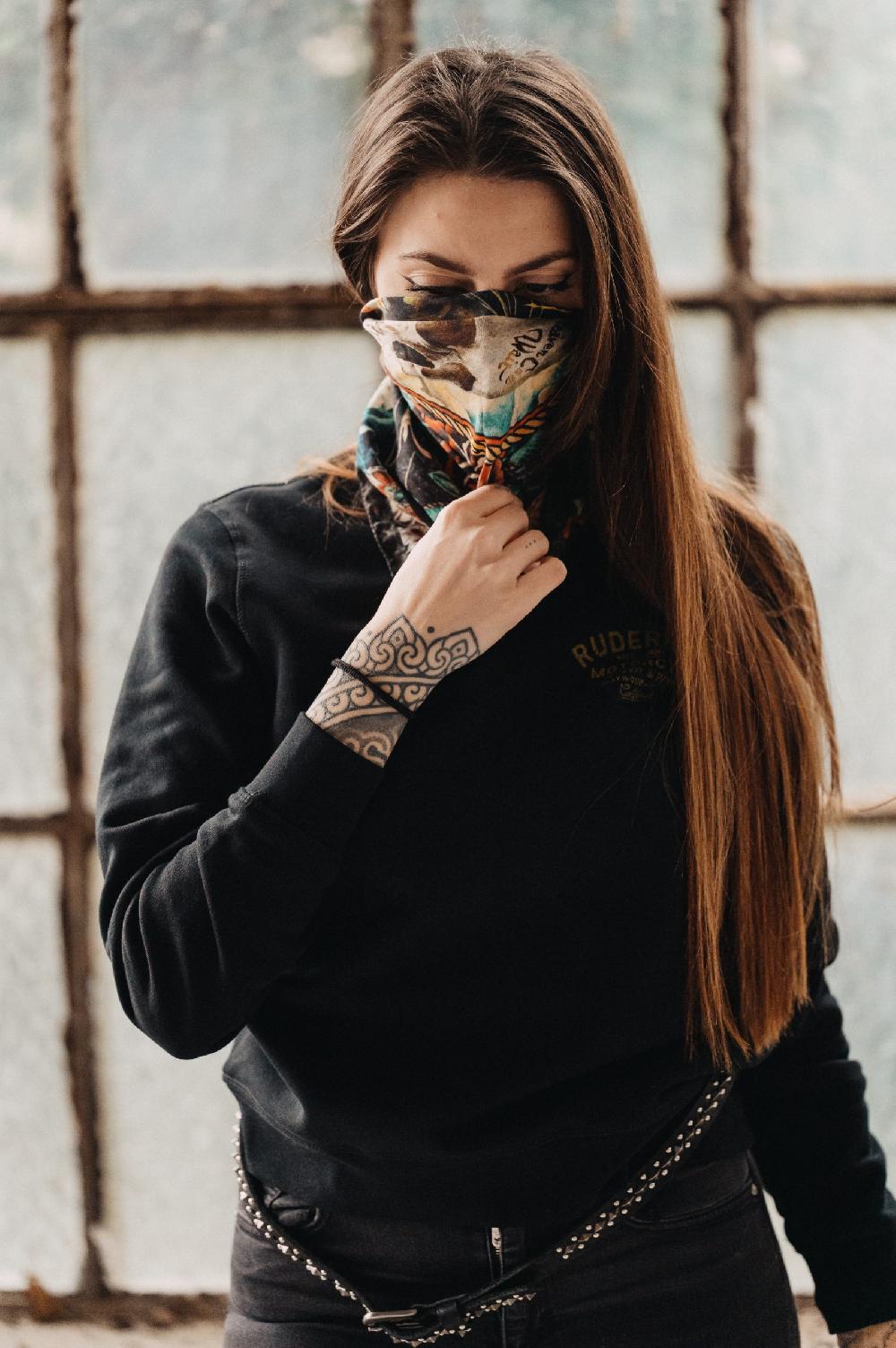 Rude Riders Bandana Skull&Butterfly Enormi sconti