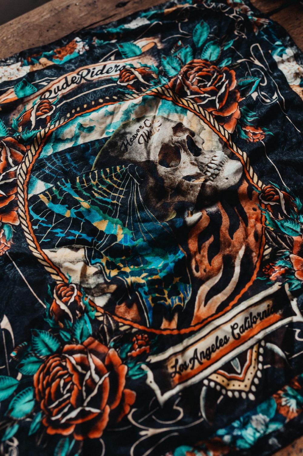 Rude Riders Bandana Skull&Butterfly Enormi sconti