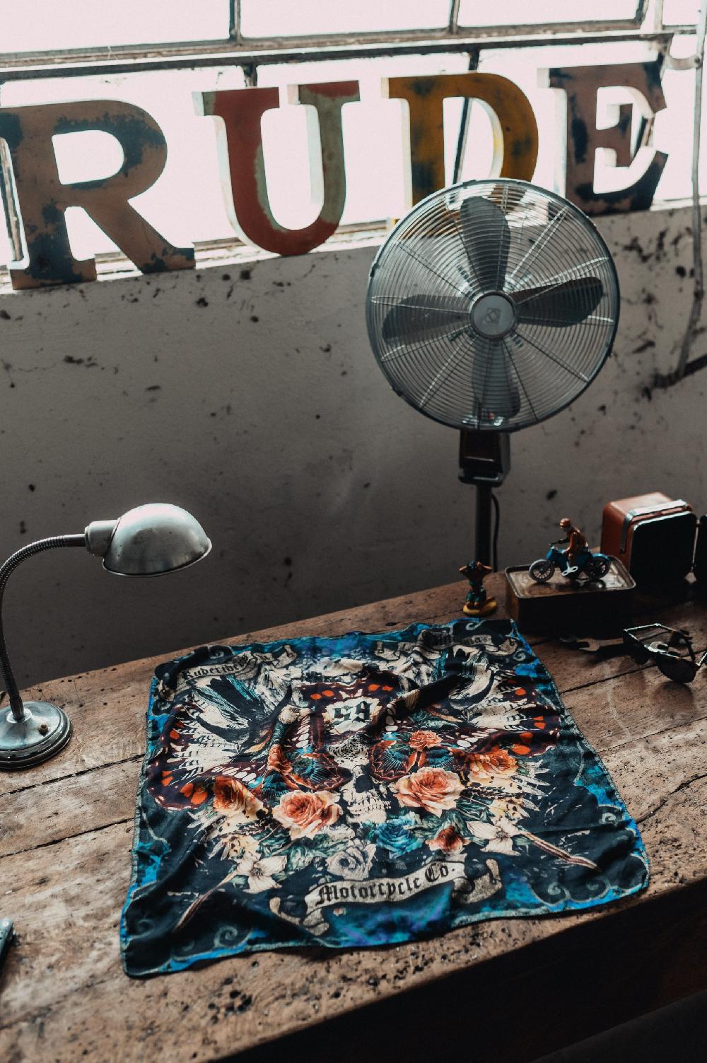 Rude Riders Bandana Skull&Roses Nuovo