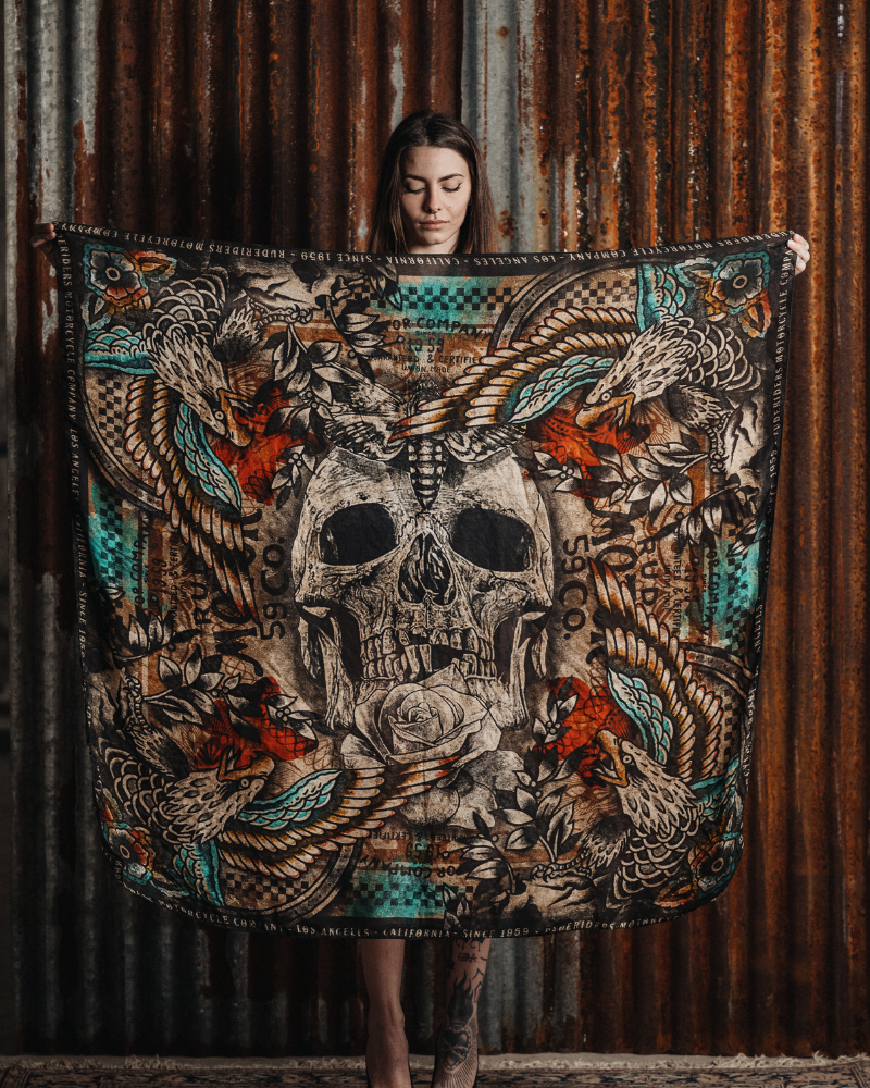 Rude Riders Foulard Skull & Eagle Negozi Online