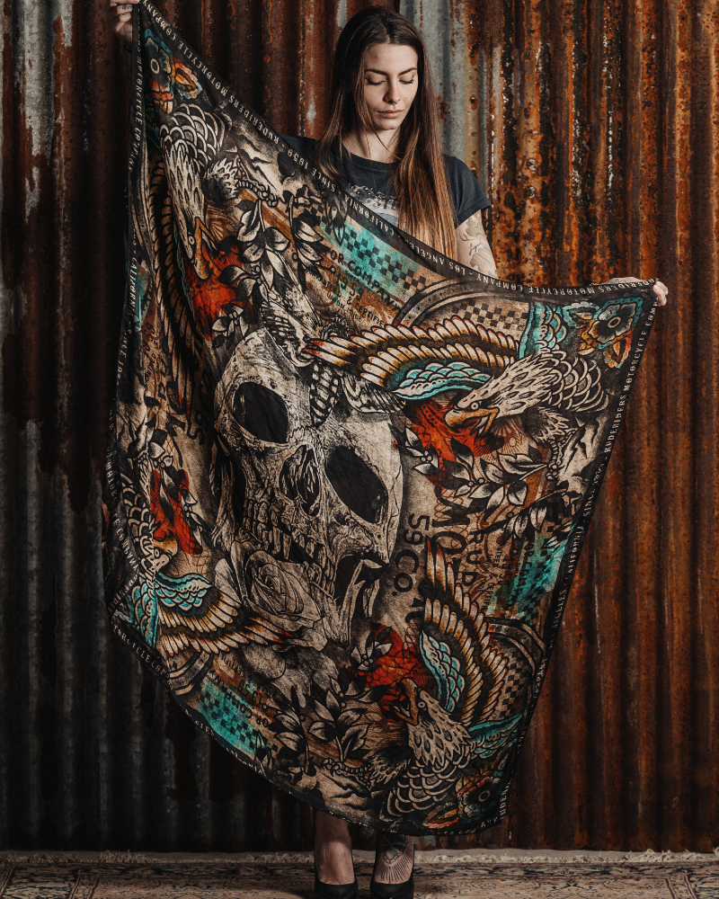 Rude Riders Foulard Skull & Eagle Negozi Online