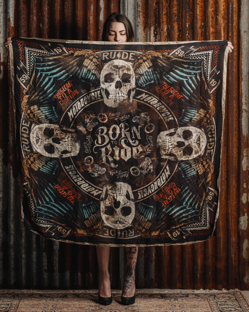 Rude Riders Foulard Flying Skull Promozione Limitata