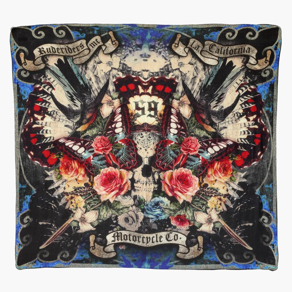Rude Riders Foulard Skull & Roses Offerte