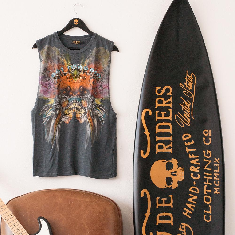 Rude Riders Tank Top Donna Indian Sconto