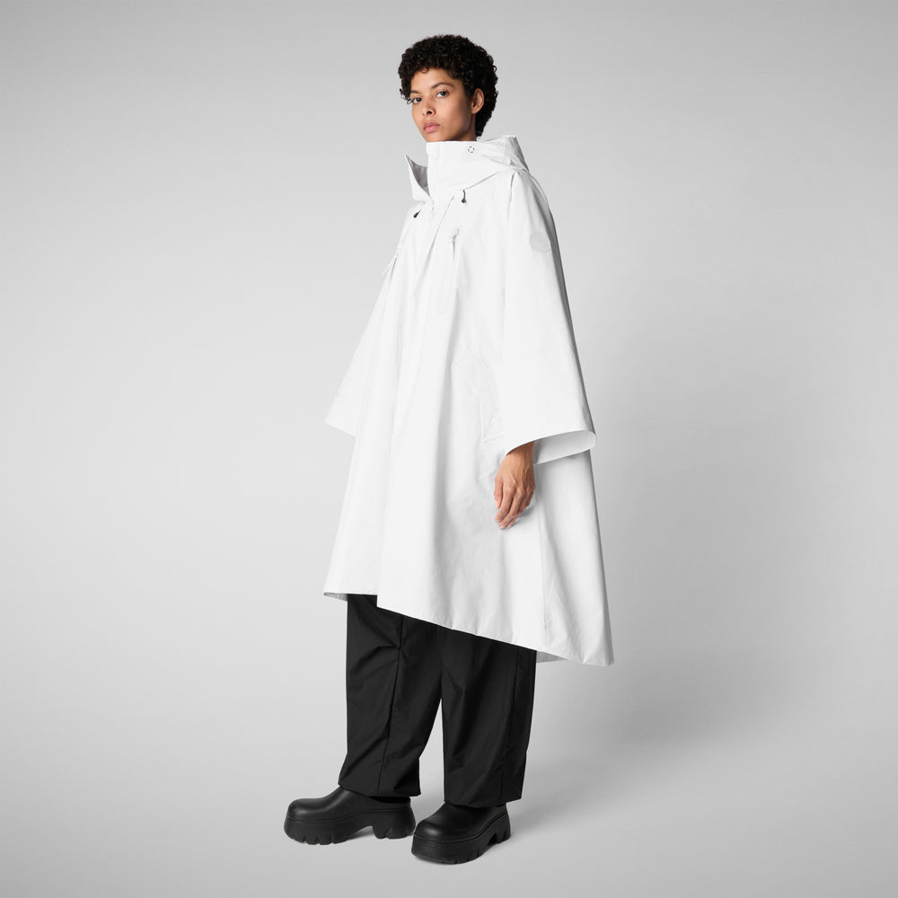 ﻿Save the duck CAPPA CON CAPPUCCIO DONNA KIRA BIANCO Sottocosto