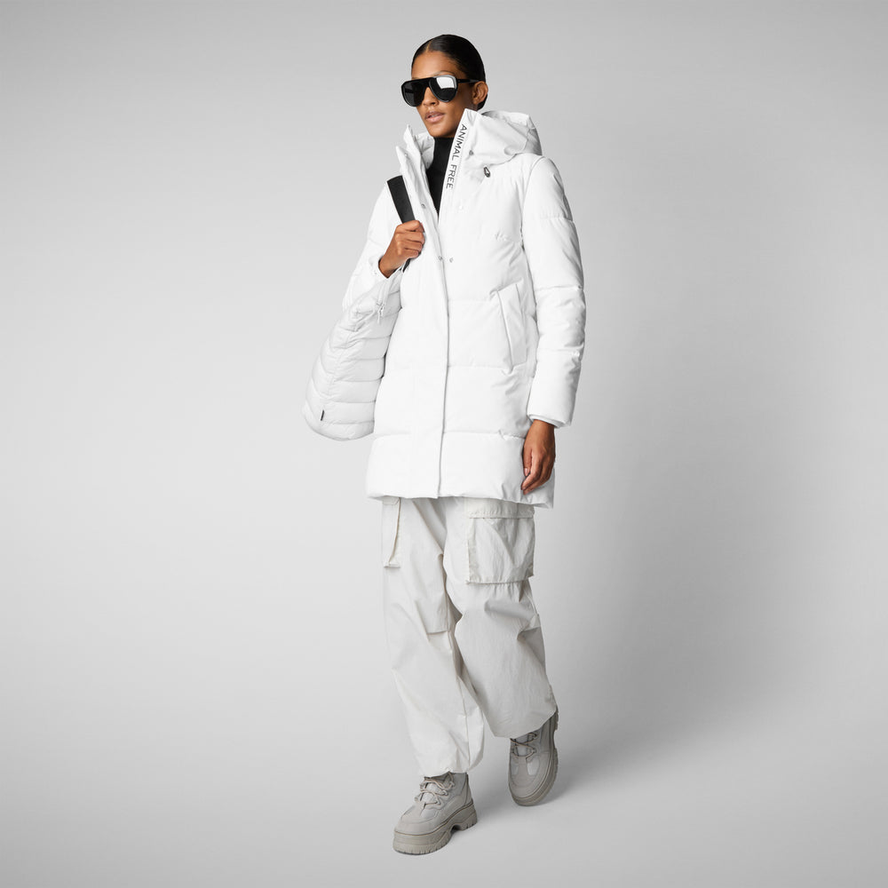 Save the duck PARKA DONNA CON CAPPUCCIO BETHANY WHITE Novità
