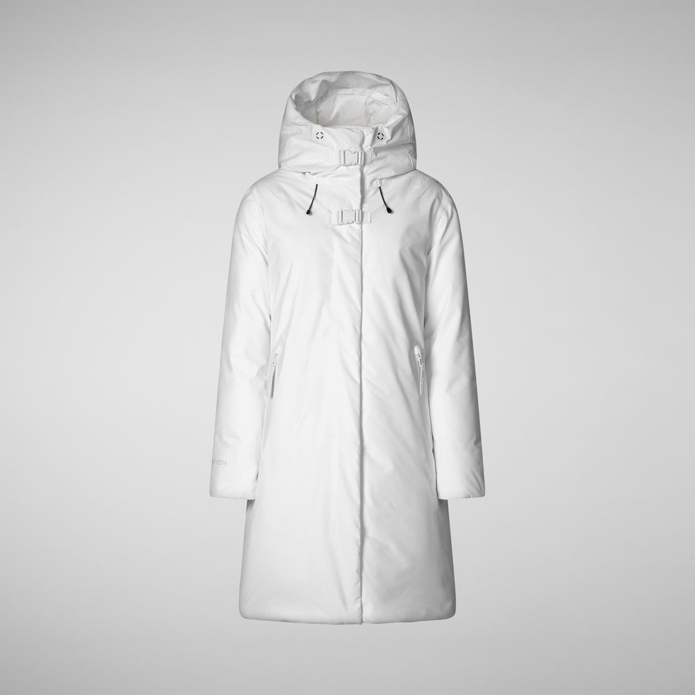 Save the duck PARKA CON CAPPUCCIO DONNA YUA WHITE Economico