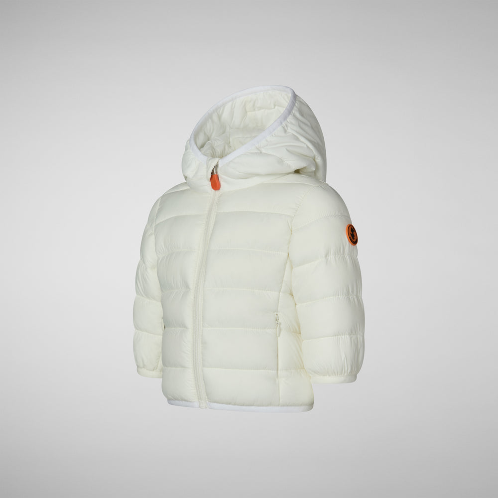 Save the duck PIUMINO ANIMAL FREE UNISEX WALLY BIANCO Negozio