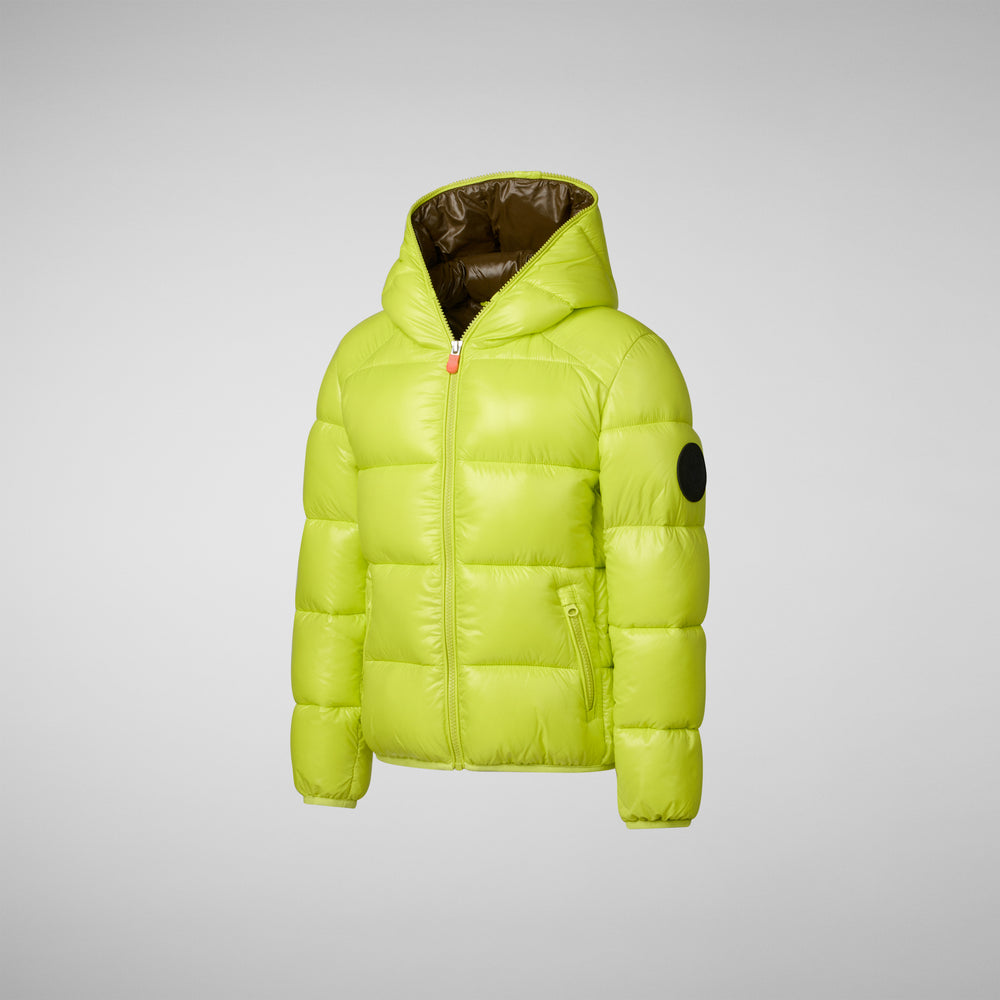 Save the duck PIUMINO ANIMAL FREE BAMBINO ARTIE VERDE LIME Sottocosto