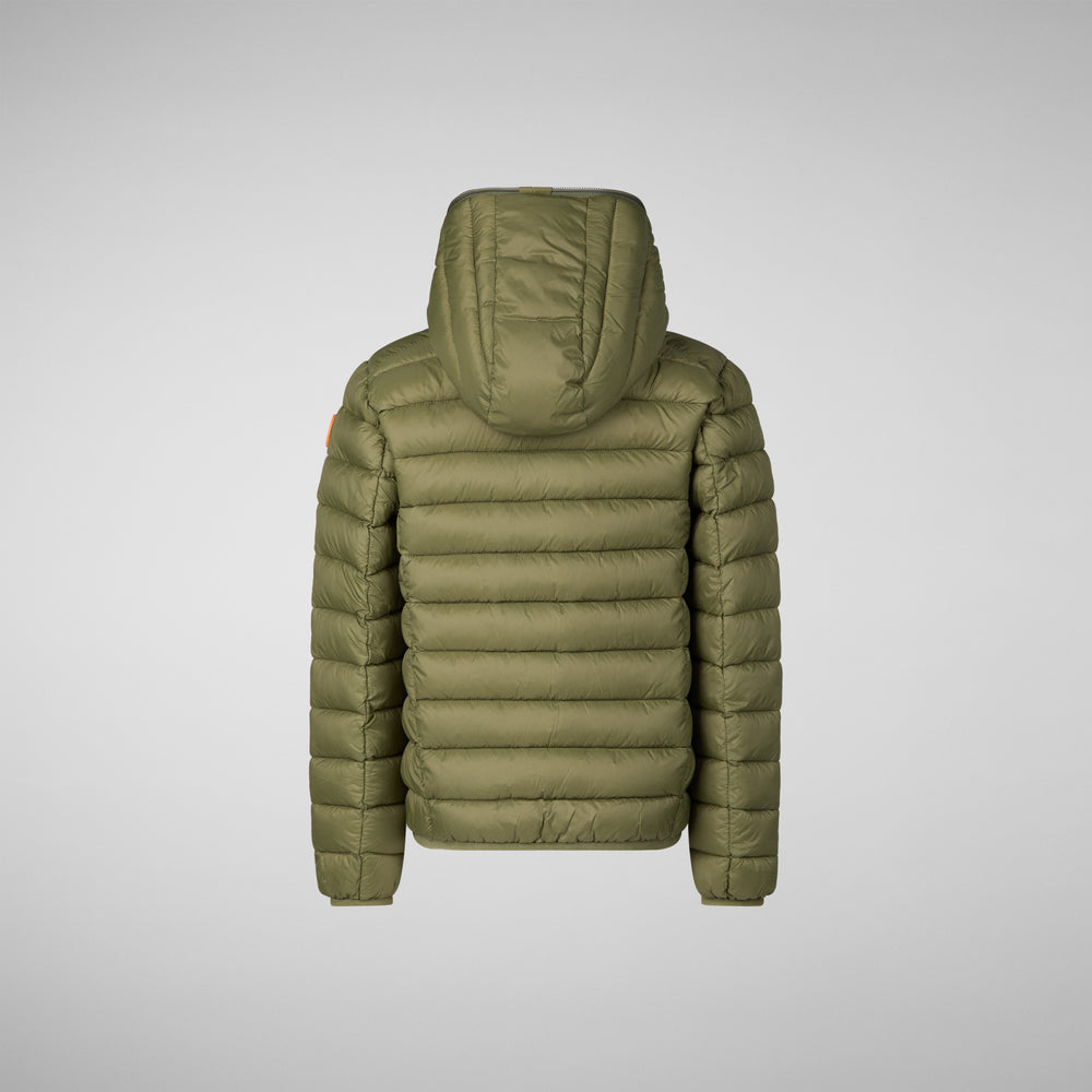 Save the duck PIUMINO ANIMAL FREE BAMBINO DONY DUSTY OLIVE Pezzi Unici