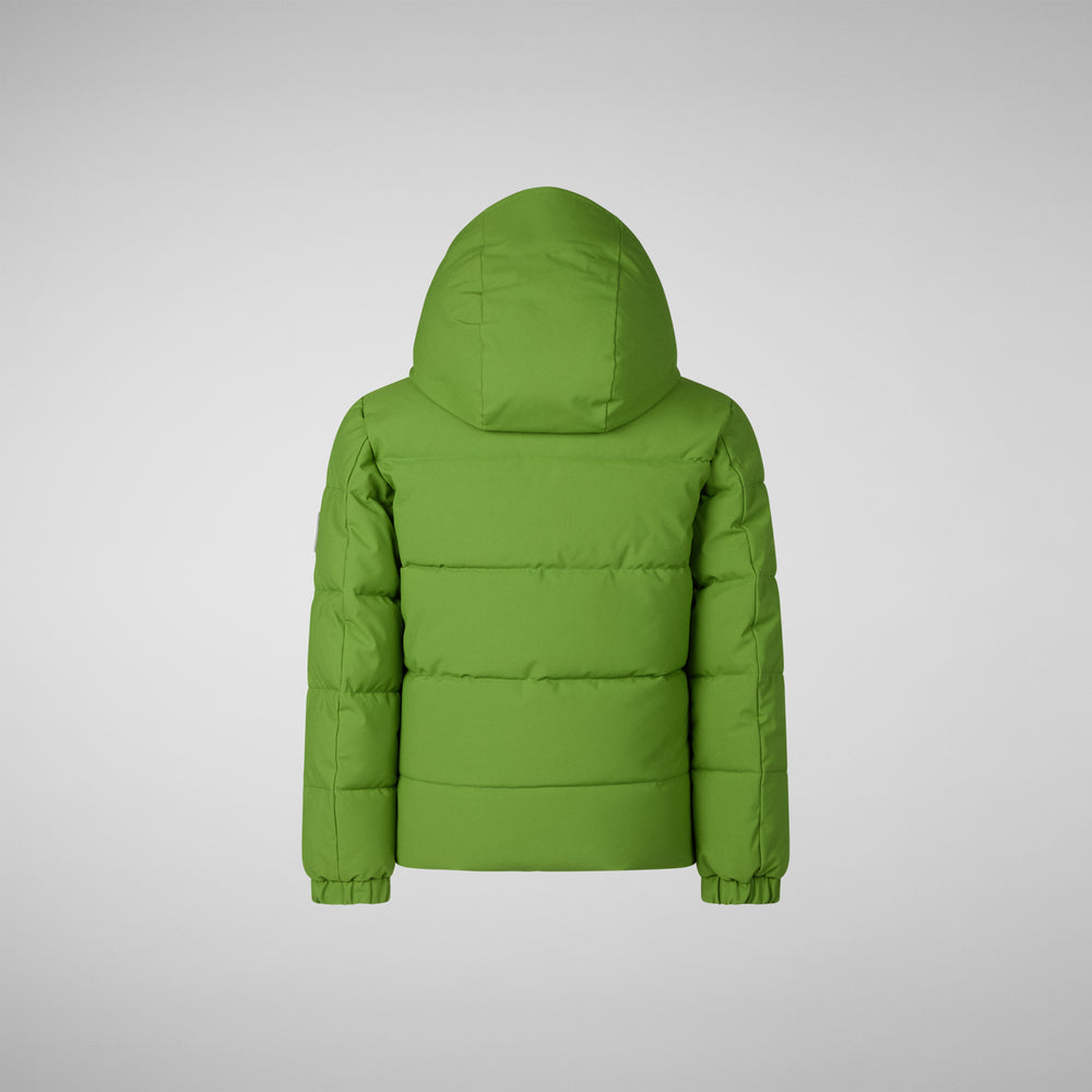 Save the duck PARKA CON CAPPUCCIO BAMBINO KLAUS VERDE ERBA Negozi Online
