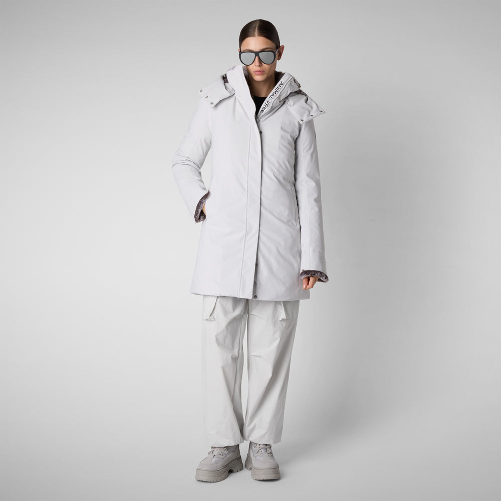Save the duck PARKA DONNA CON CAPPUCCIO SAMANTAH GRIGIO NEBBIA Acquista Ora