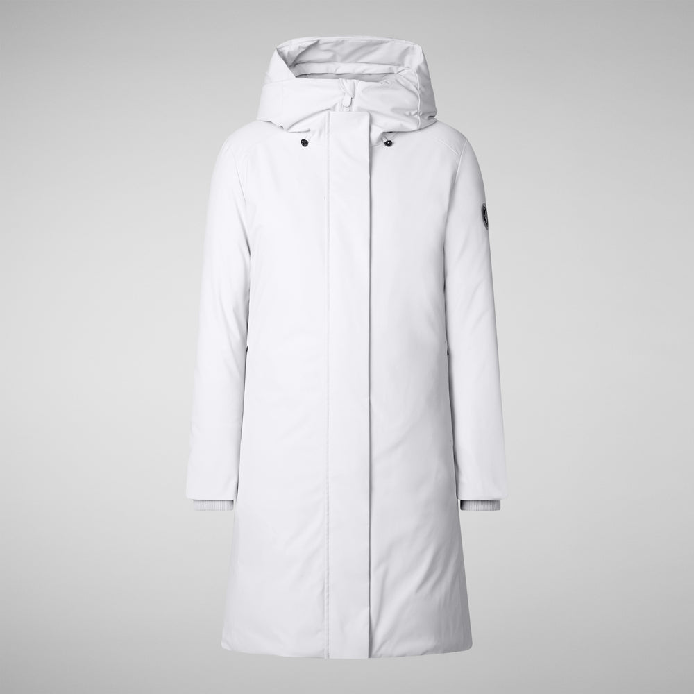 Save the duck PARKA DONNA CON CAPPUCCIO SIENNA GRIGIO NEBBIA Consegna Veloce