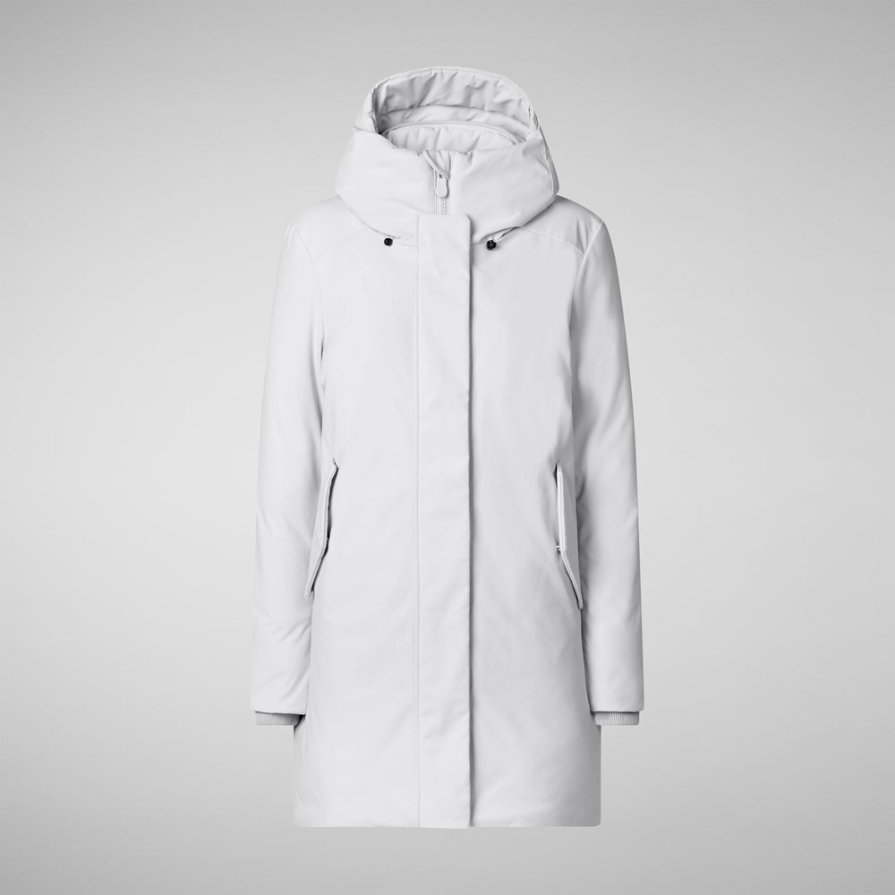 Save the duck PARKA DONNA CON CAPPUCCIO NELLIE GRIGIO NEBBIA Promozione Limitata