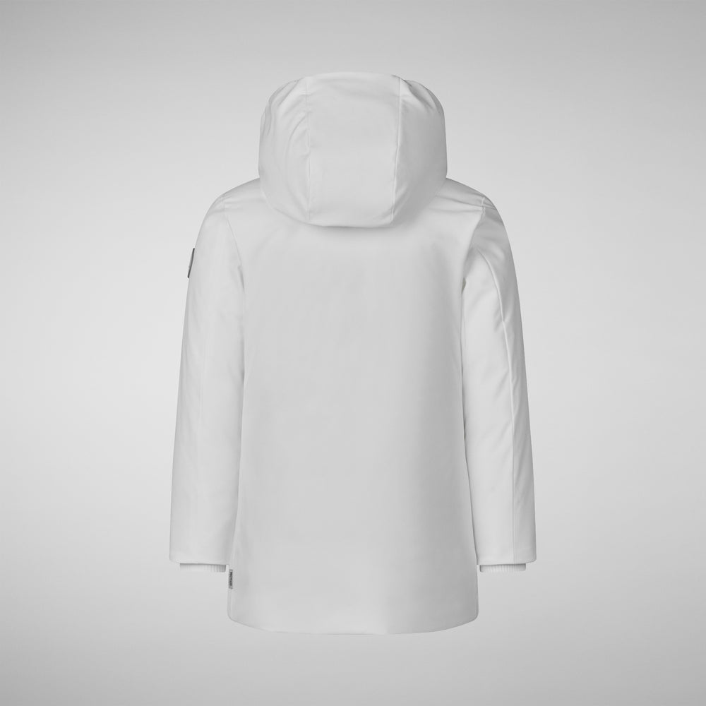 Save the duck PARKA CON CAPPUCCIO BAMBINA ALLY WHITE Economico